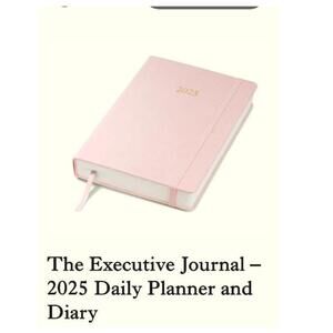 Wykekhams Journal Executive Pink 2025 Daily Planner New Giftable Luxe‎ Modern